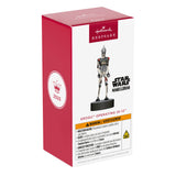 Hallmark Keepsake Christmas Ornament (Star Wars: The Mandalorian Grogu Operating IG-12 With Sound)