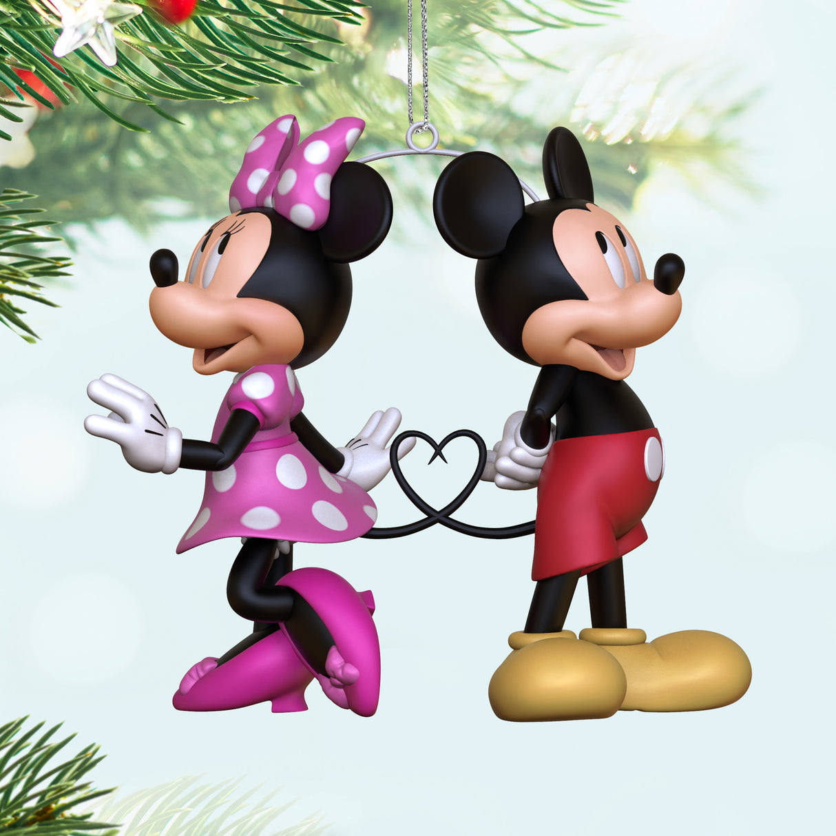 Keepsake Christmas Ornament 2024, Disney Mickey and Minnie A Tail of Togetherness, Gifts for Disney Fans