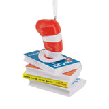 Hallmark Christmas Ornament (Dr. Seuss Hat on Books)