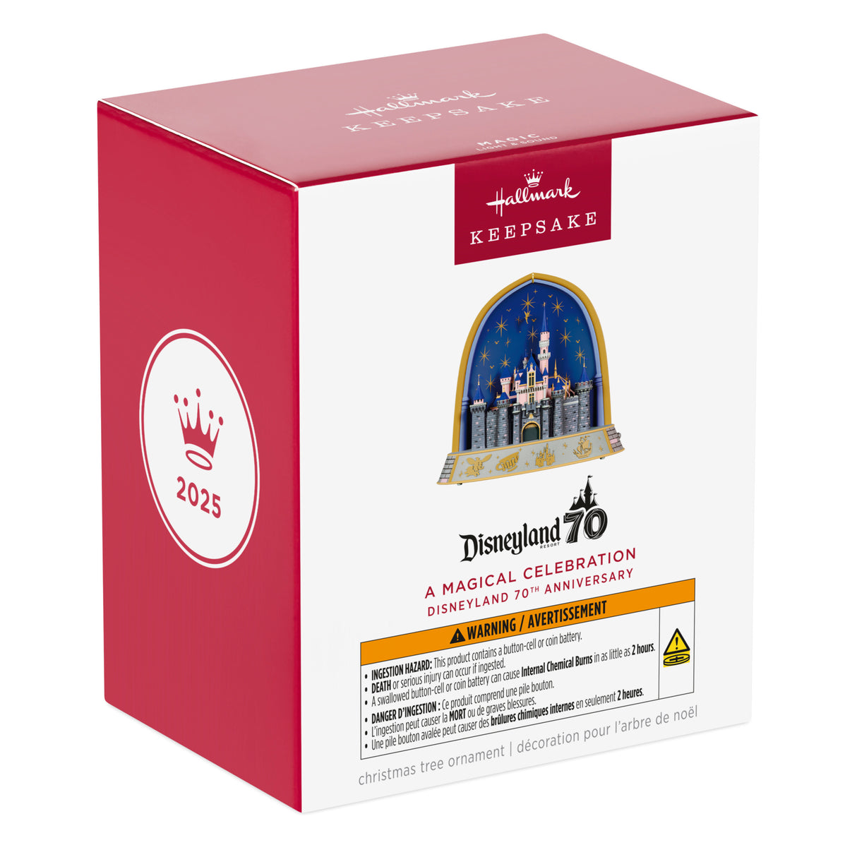 Hallmark Keepsake Christmas Ornament (Disneyland 70th Anniversary A Magical Celebration Musical With Light)