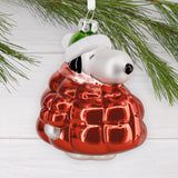 Hallmark Christmas Ornament (Peanuts Snoopy in Puffer Coat, Glass)