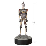 Hallmark Keepsake Christmas Ornament (Star Wars: The Mandalorian Grogu Operating IG-12 With Sound)