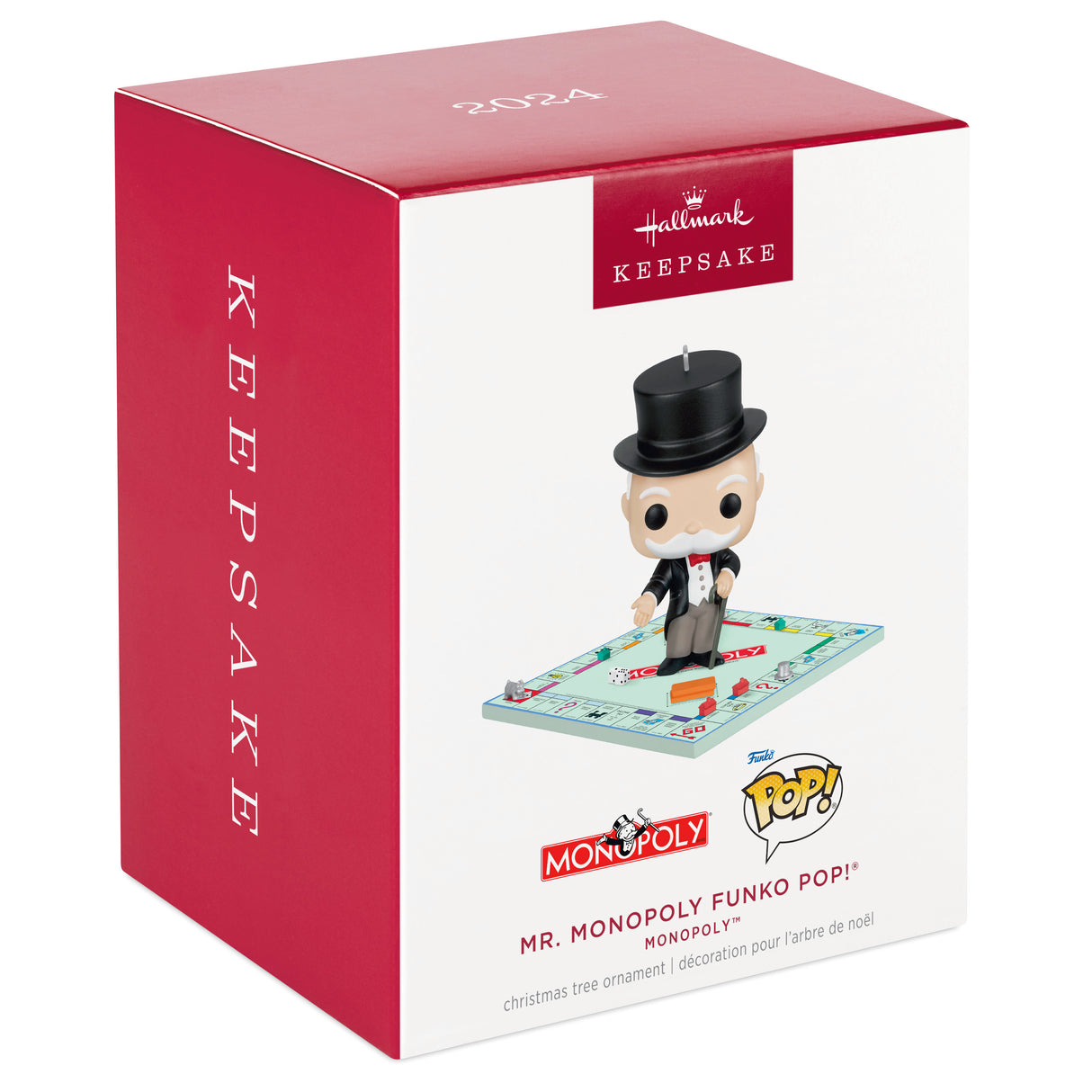 Keepsake Christmas Ornament 2024, Monopoly Mr. Monopoly Funko POP!, Family Gifts