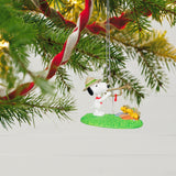 Keepsake Christmas Ornament and Pin 2024, The Peanuts Gang Beagle Scouts 50th Anniversary Rise and Shine!, Set of 2