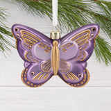 Signature Butterfly Glass Christmas Ornament