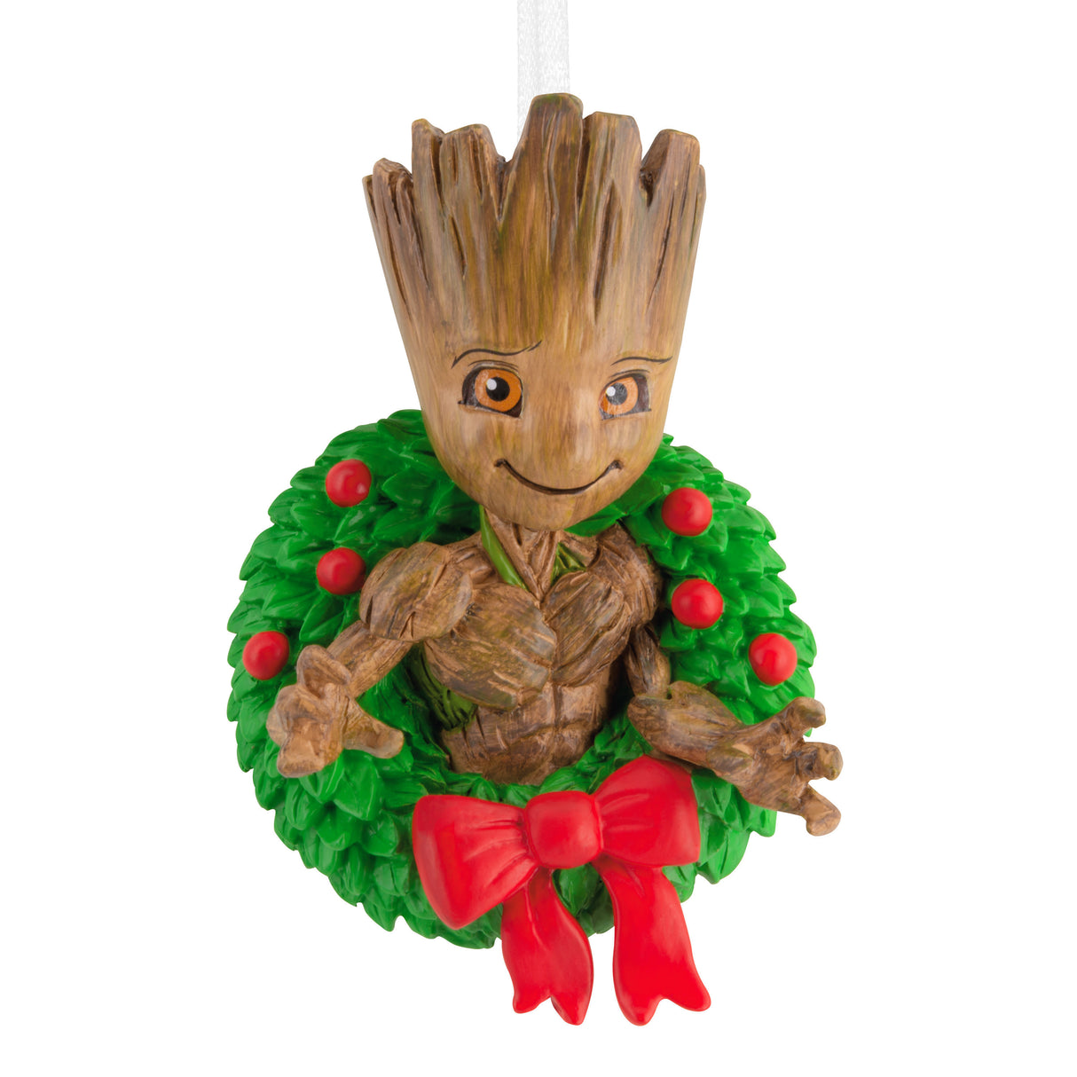 Marvel Guardians of the Galaxy Groot in Holiday Wreath Christmas Ornament