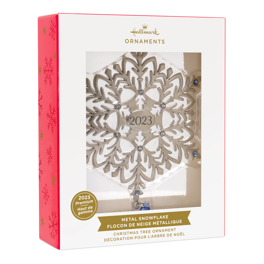 Snowflake 2023 Premium Metal Ornament