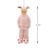 A Christmas Story Ralphie in Bunny Suit Christmas Ornament