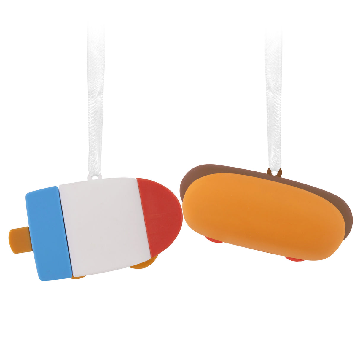 Hallmark Christmas Ornaments (Better Together Hot Dog and Freeze Pop Magnetic), Set of 2