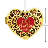 Our First Christmas Heart Locket 2024 Christmas Ornament, Metal