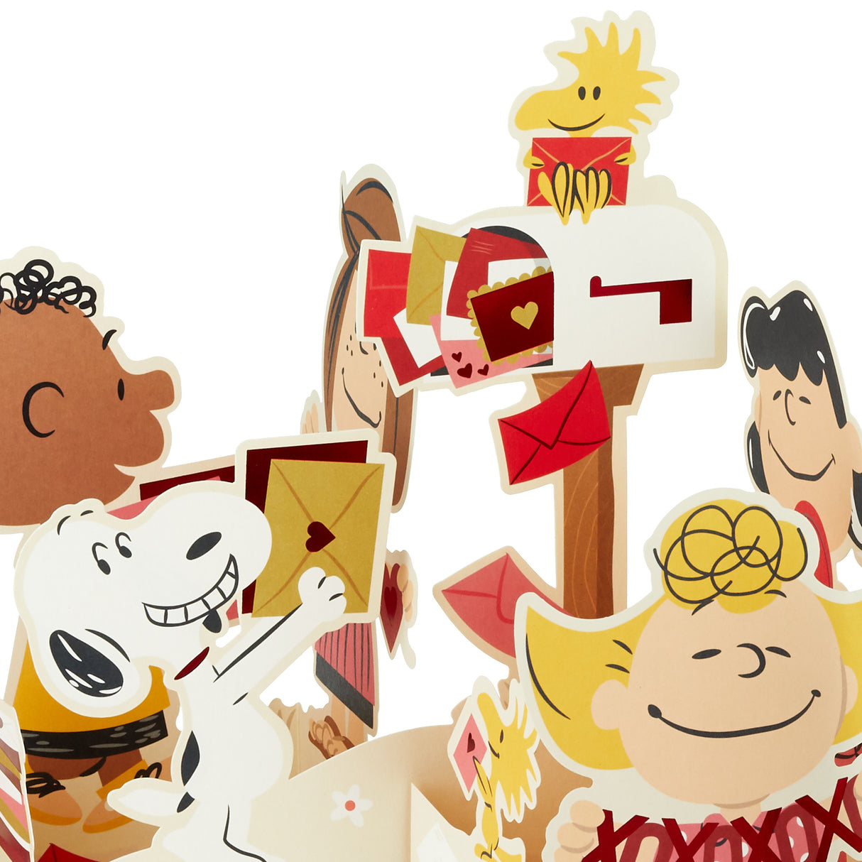 Peanuts Big Valentine's Day Pop Up Card (Snoopy at Mailbox) for Kids, Teachers, Coworkers