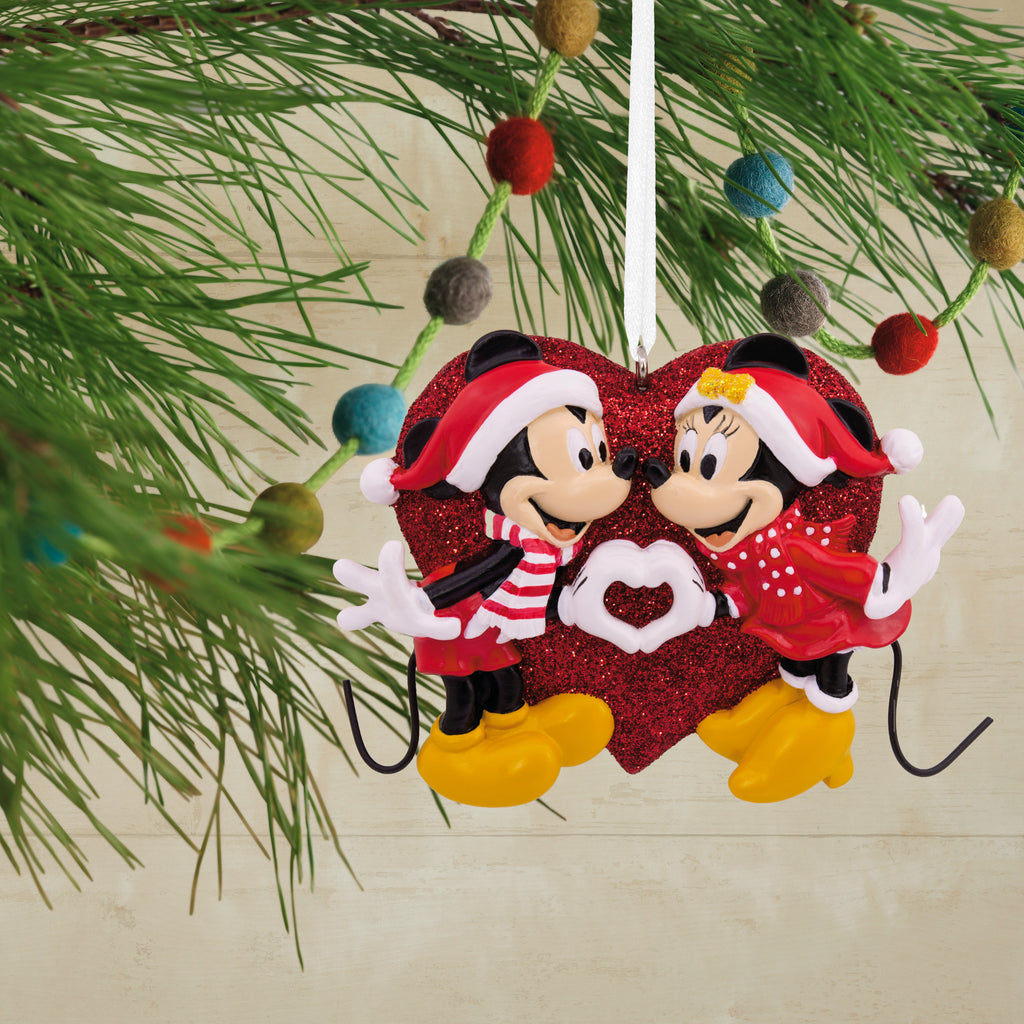 Hallmark Disney Mickey and Minnie Love Christmas Ornament