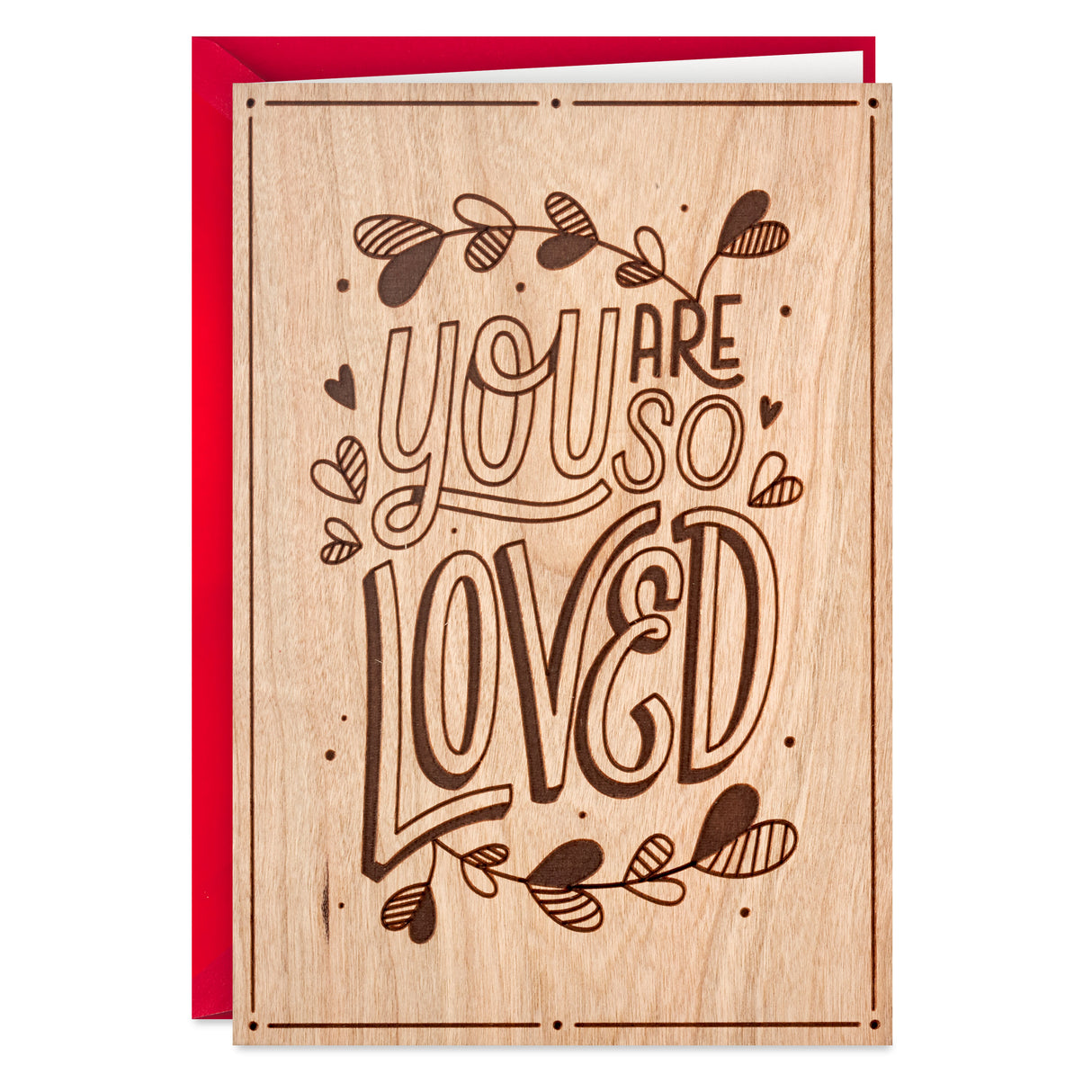 Signature Wood Valentines Day Card (So Loved)