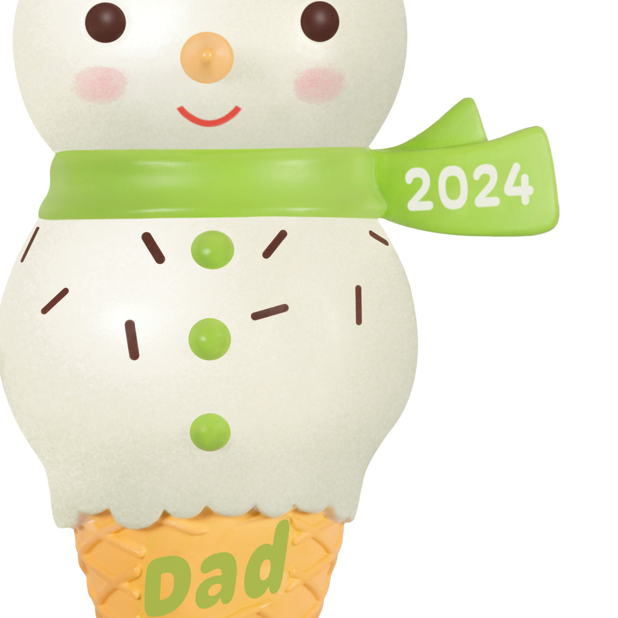 Keepsake Christmas Ornament 2024, Dad Snowman Ice Cream Cone 2024, Gifts for Dads