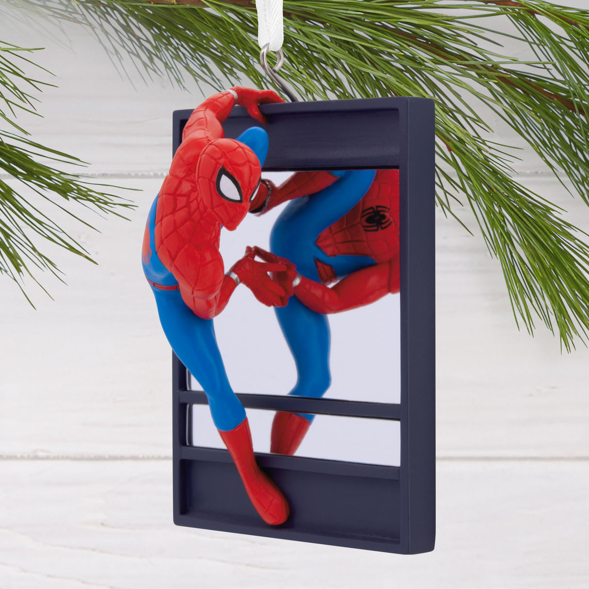 Marvel Spider-Man on Window Christmas Ornament