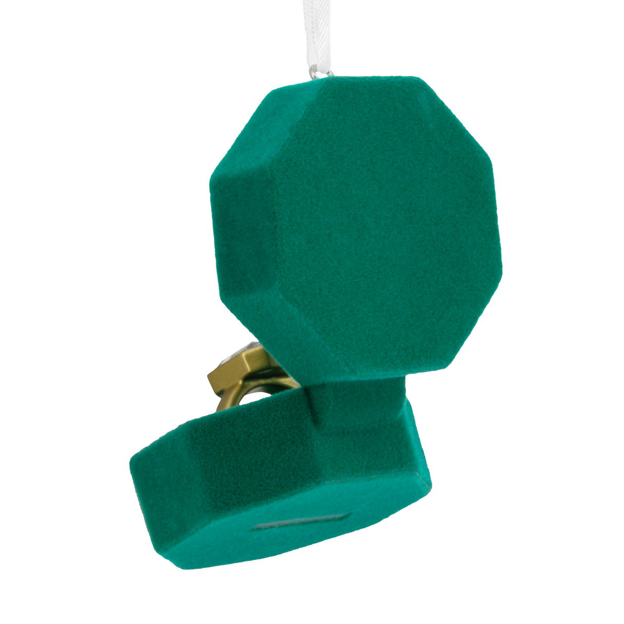 Engagement Ring in Green Box 2024 Christmas Ornament