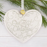 Hallmark Christmas Ornament (Our First Christmas Heart Locket 2025, Metal)
