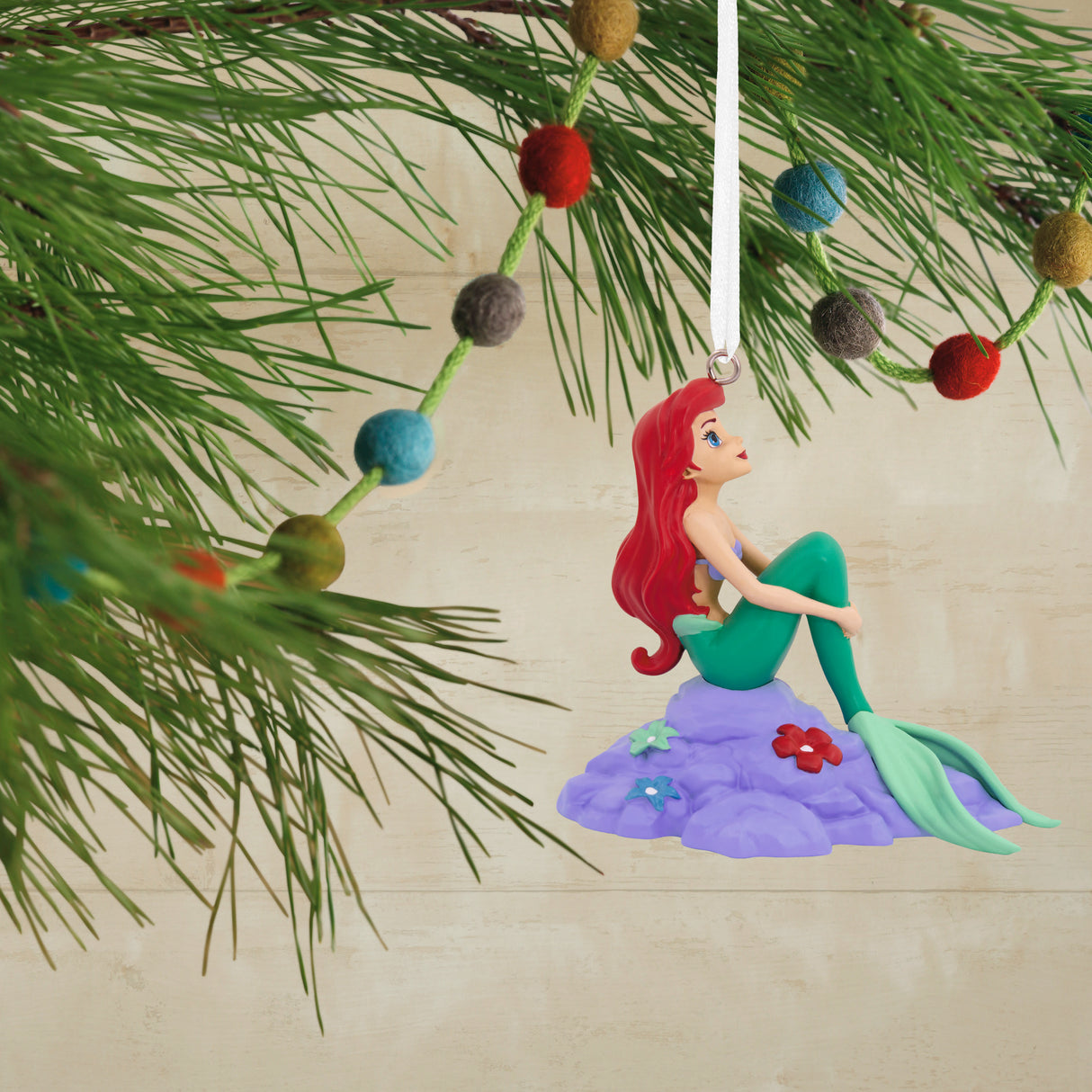 Hallmark Christmas Ornament (Disney The Little Mermaid Ariel on Rock)