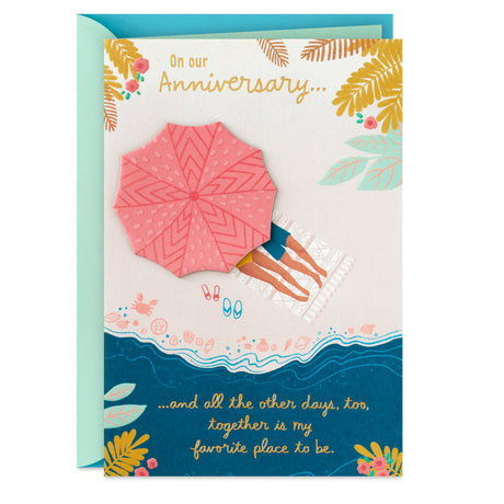 Hallmark Anniversary Card for Husband, Wife, Boyfriend, Girlfriend (Together)