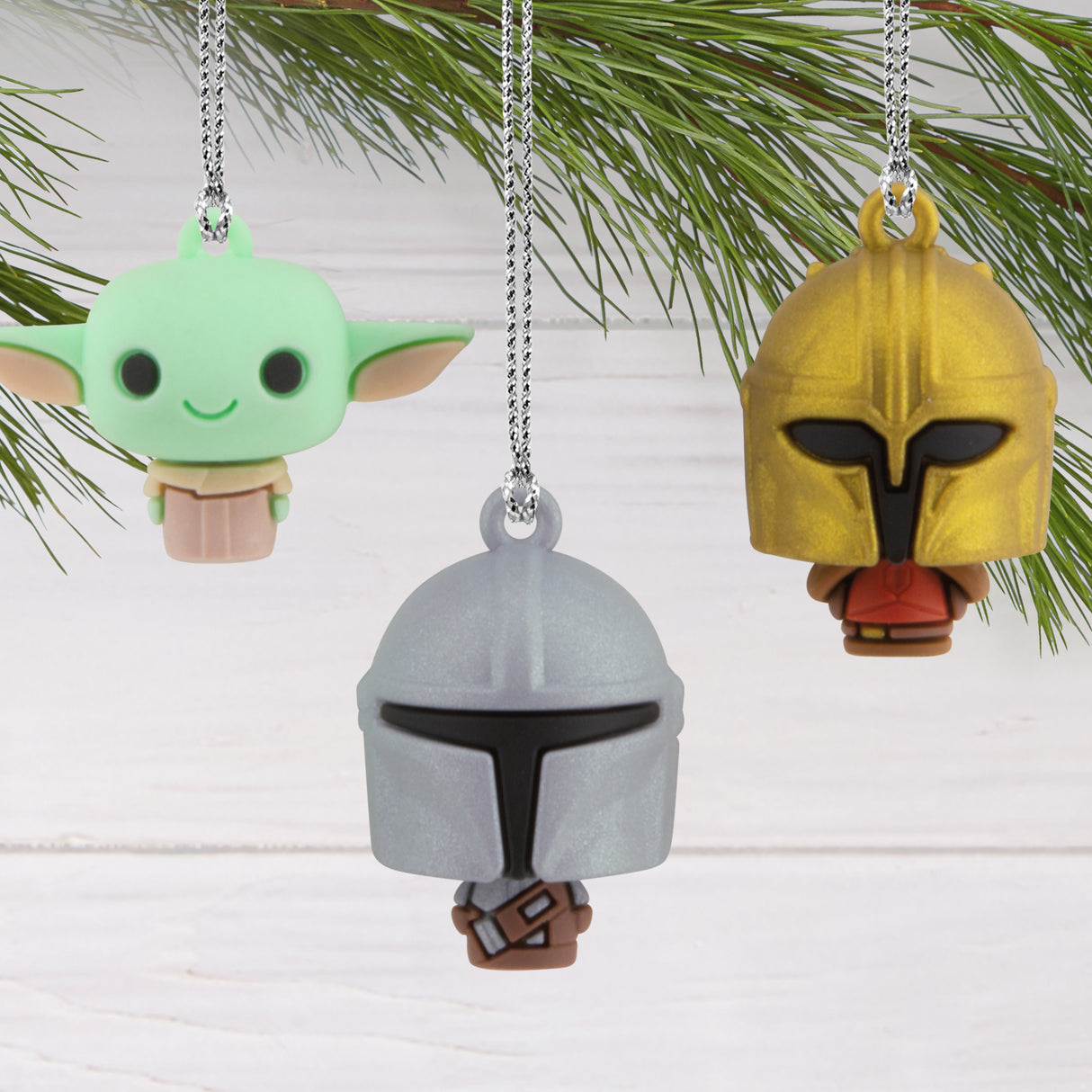 Hallmark Mini Christmas Ornaments (Star Wars: The Mandalorian, Shatterproof), Set of 6