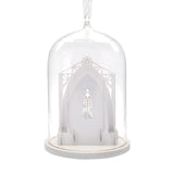 Nativity in Glass Cloche Christmas Ornament