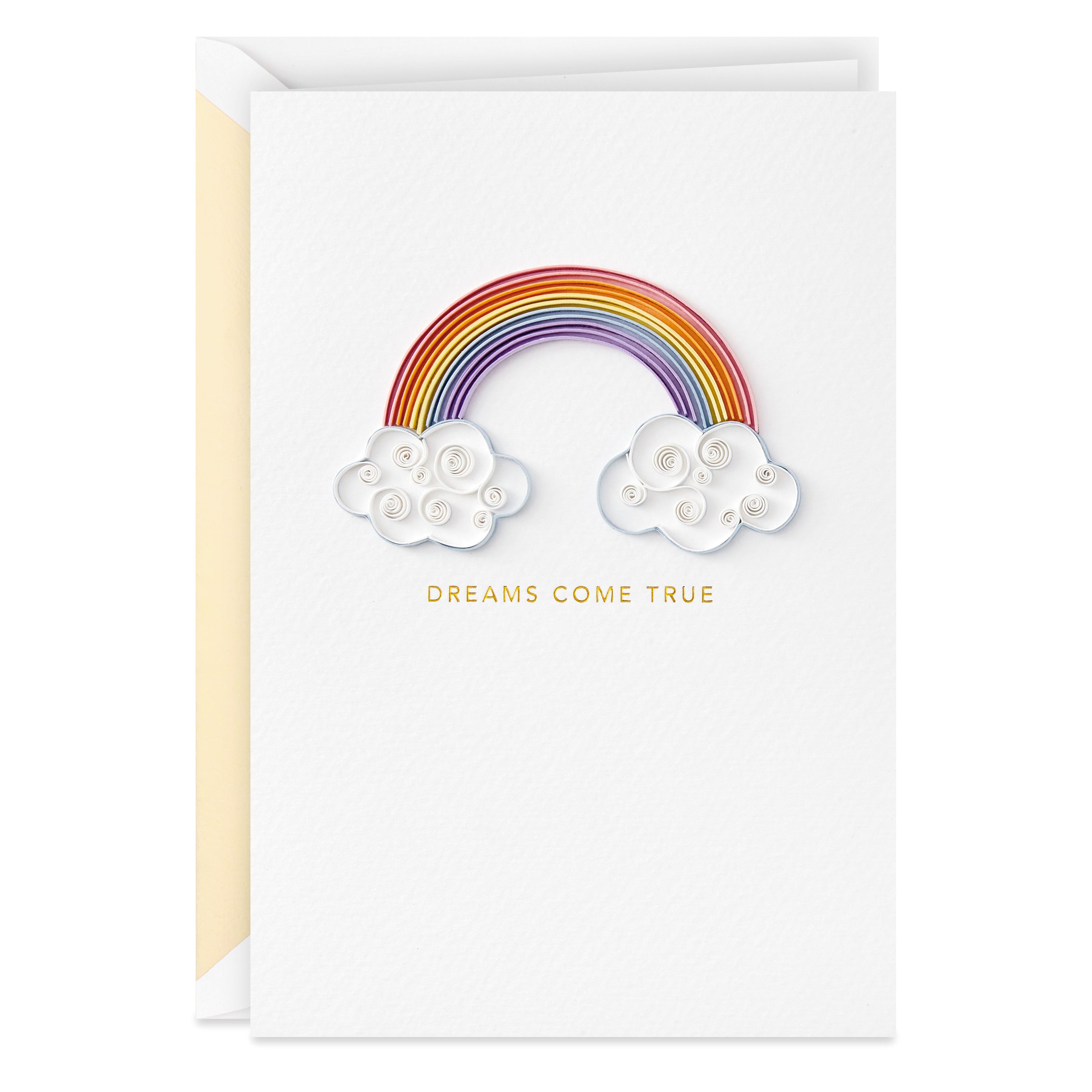 Hallmark Signature Baby Shower Card (Quilled Rainbow)