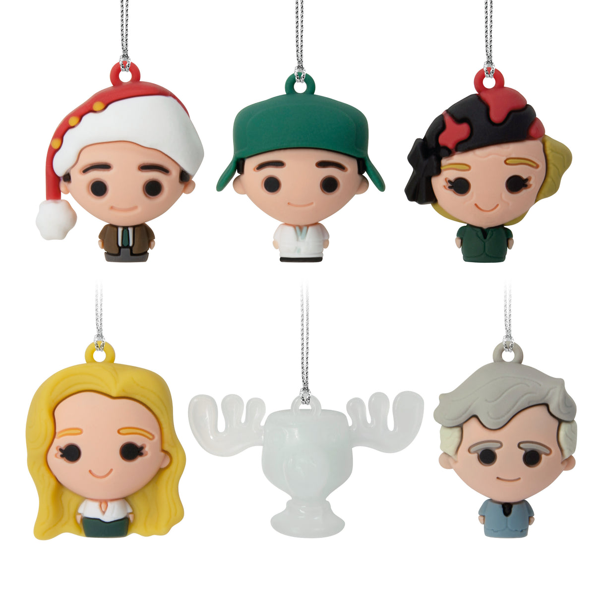 National Lampoon's Christmas Vacation Mini Christmas Ornaments, Shatterproof, Set of 6