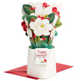 Hallmark Paper Wonder Pop Up Holiday Card (Magnolia Displayable Bouquet)