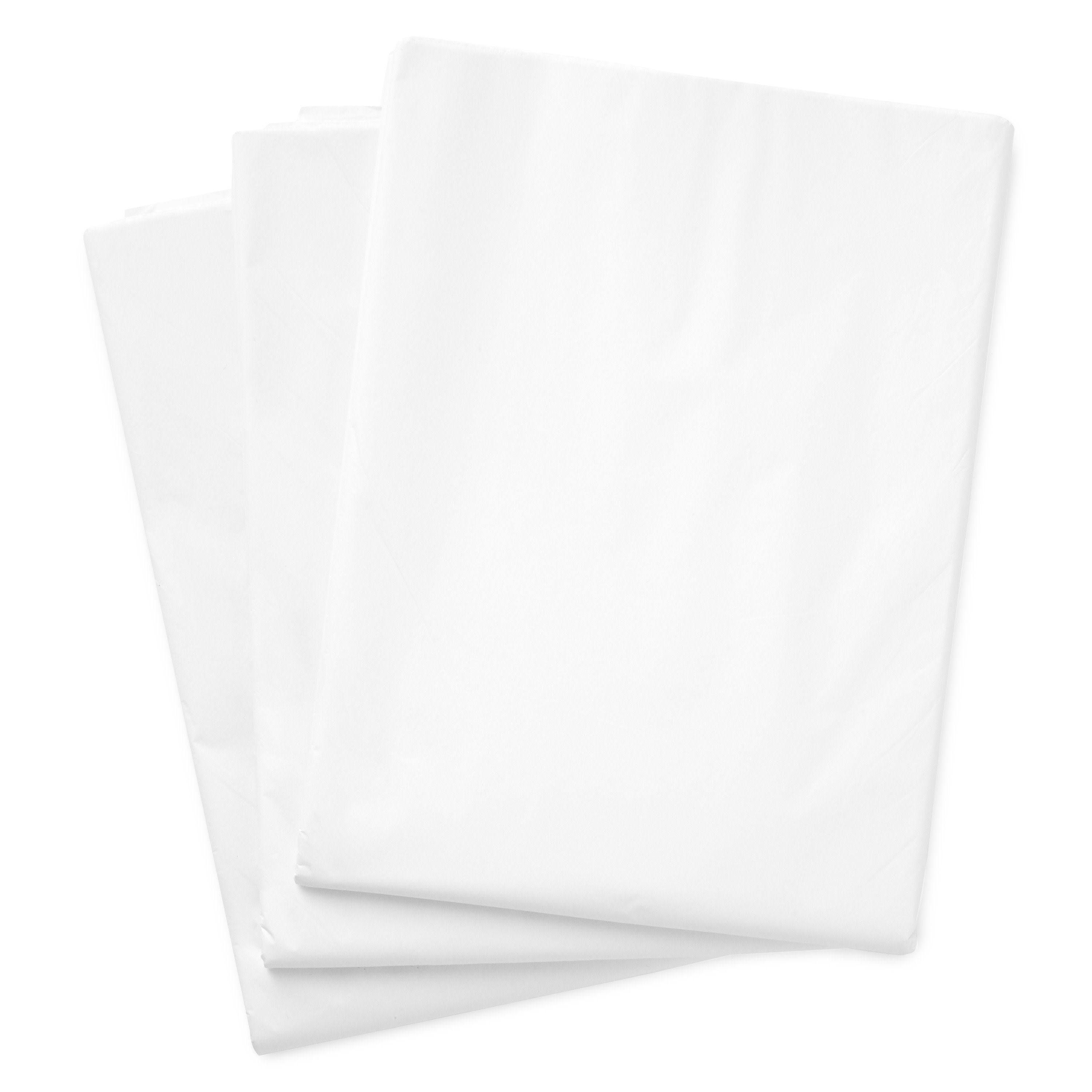 Hallmark Bulk White Tissue Paper (100 Sheets) for Birthdays, Christmas, Graduations, Gift Wrap, Crafts, DIY Paper Flowers, Tassel Garland, Gift Baskets