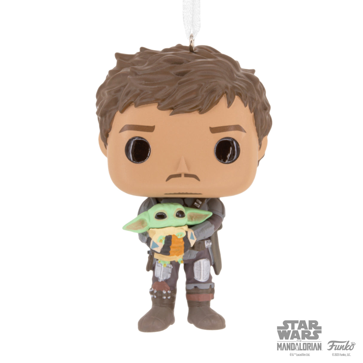 Hallmark Christmas Ornament (Star Wars: The Mandalorian Holding Grogu Funko POP!)