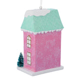 Signature Pink Row House Christmas Ornament