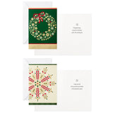 Christmas Boxed Cards Assortment, Elegant Icons (4 Designs, 24 Cards with Envelopes)