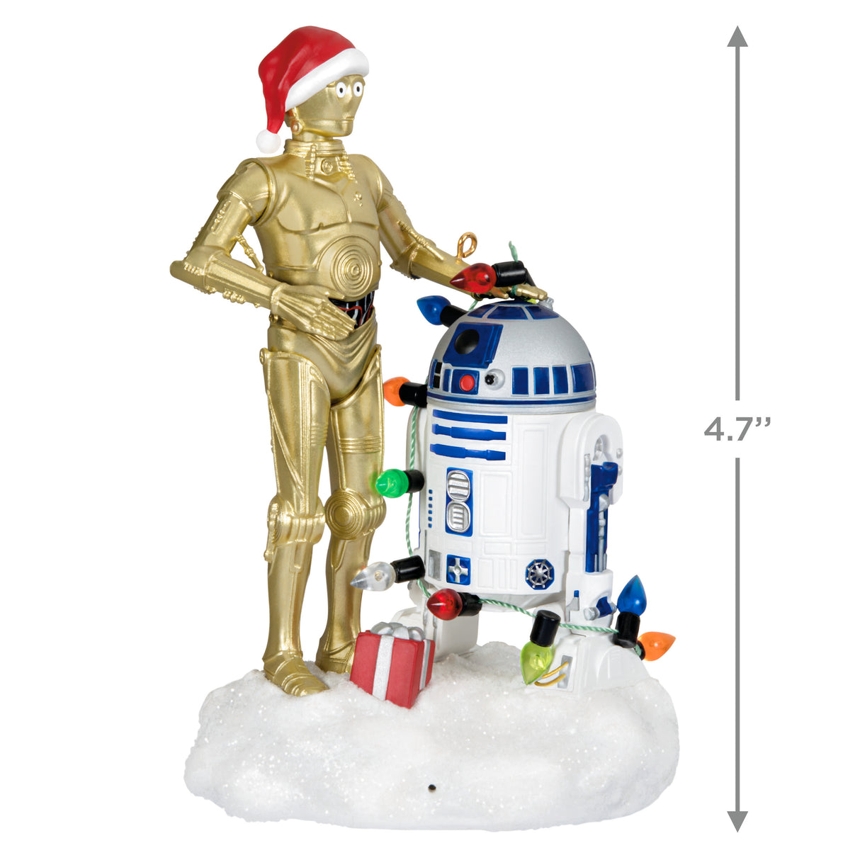 Keepsake Christmas Ornament 2024, Star Wars C-3PO and R2-D2 Peekbuster With Motion-Activated Sound, Gifts for Star Wars Fans