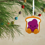 Better Together Peanut Butter & Jelly Magnetic Christmas Ornaments for Tree, Set of 2