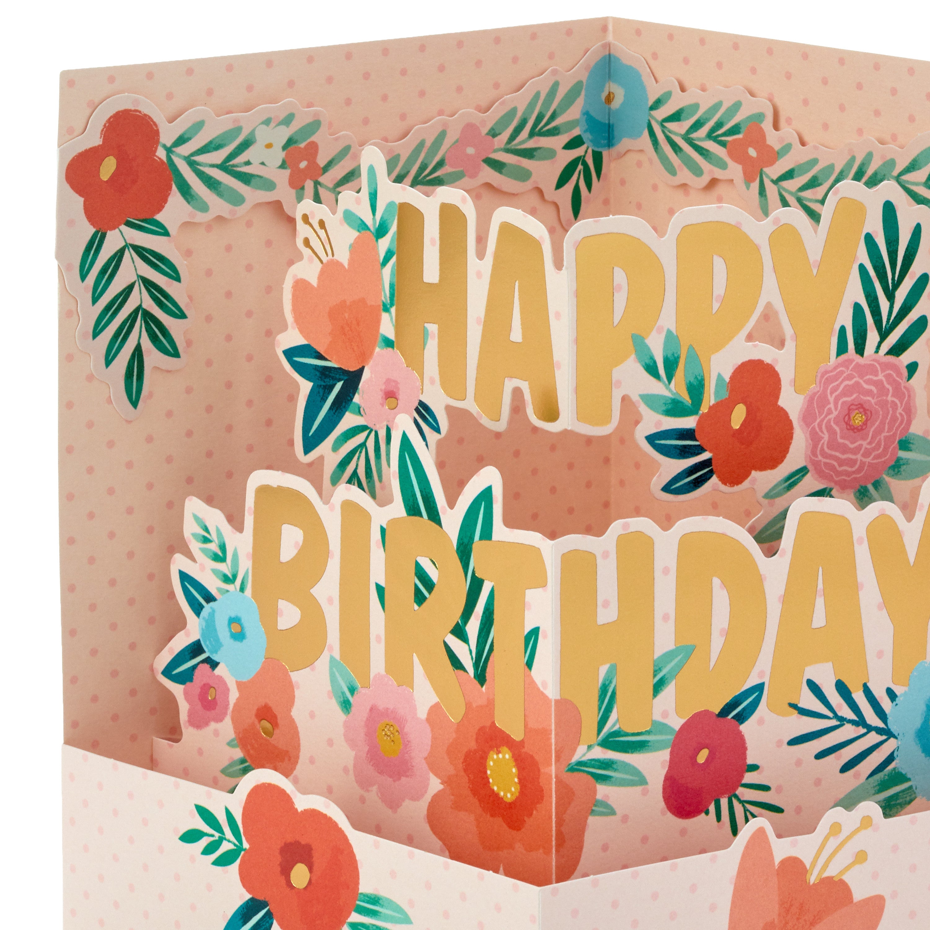 Hallmark Paper Wonder Pop Up Birthday Card for Women (Flower Garland)