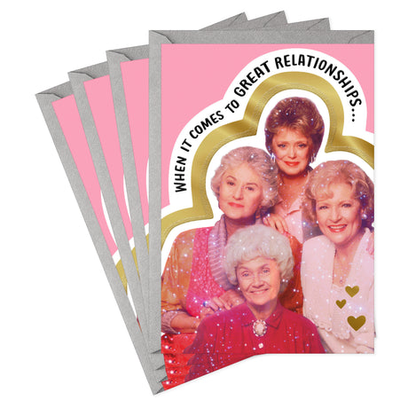 Hallmark Golden Girls Pack of 4 Friendship Cards, All Occasion Cards (Great Relationships)