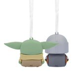 Hallmark Christmas Ornaments (Better Together Star Wars The Mandalorian and Grogu Magnetic), Set of 2