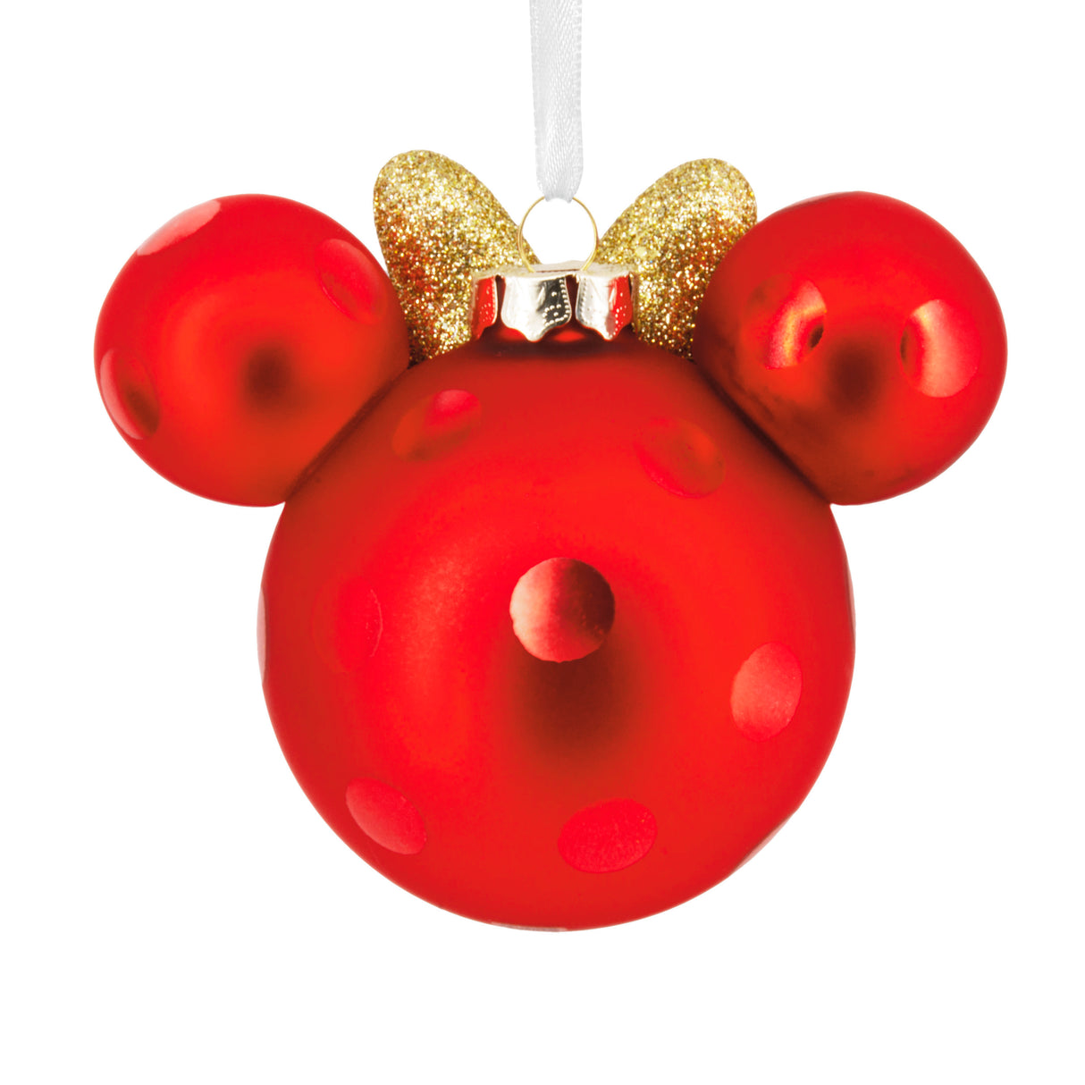 Hallmark Christmas Ornament (Disney Minnie Mouse Ears Icon, Glass)