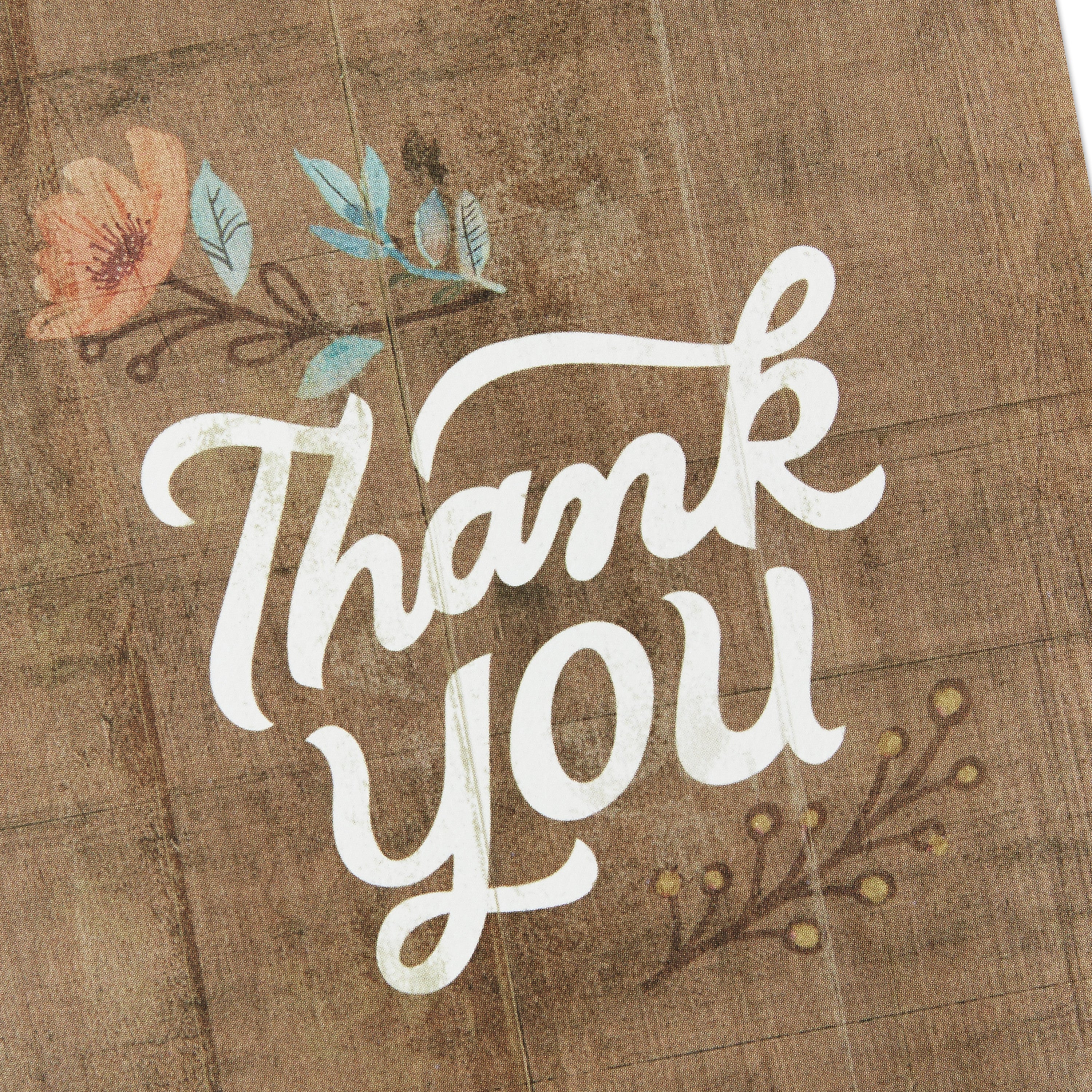 Thank You Cards Assortment, Rustic Flowers (48 Thank You Notes with Envelopes)