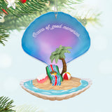 Keepsake Christmas Ornament 2024, Oceans of Good Memories, Beach Gifts