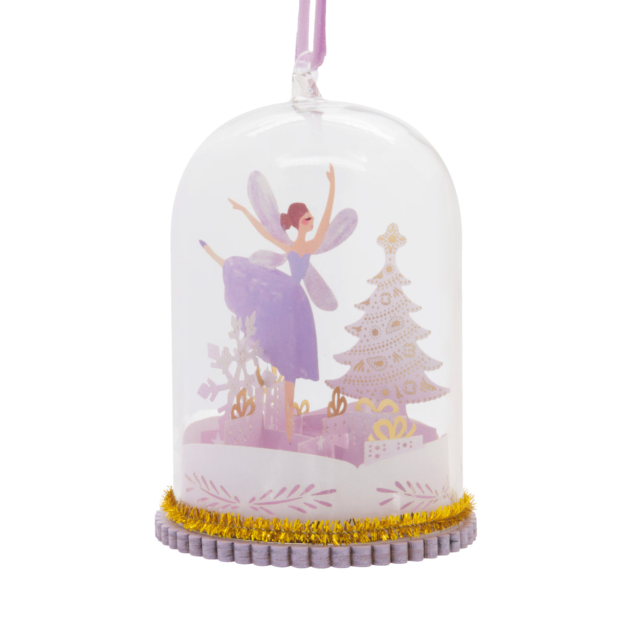 Signature Fairy in Glass Cloche Christmas Ornament