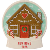 Hallmark Christmas Ornament (Gingerbread Snow Globe New Home 2025, Ceramic)