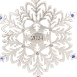 Snowflake 2024 Christmas Ornament, Metal