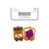 Better Together Peanut Butter & Jelly Magnetic Christmas Ornaments for Tree, Set of 2