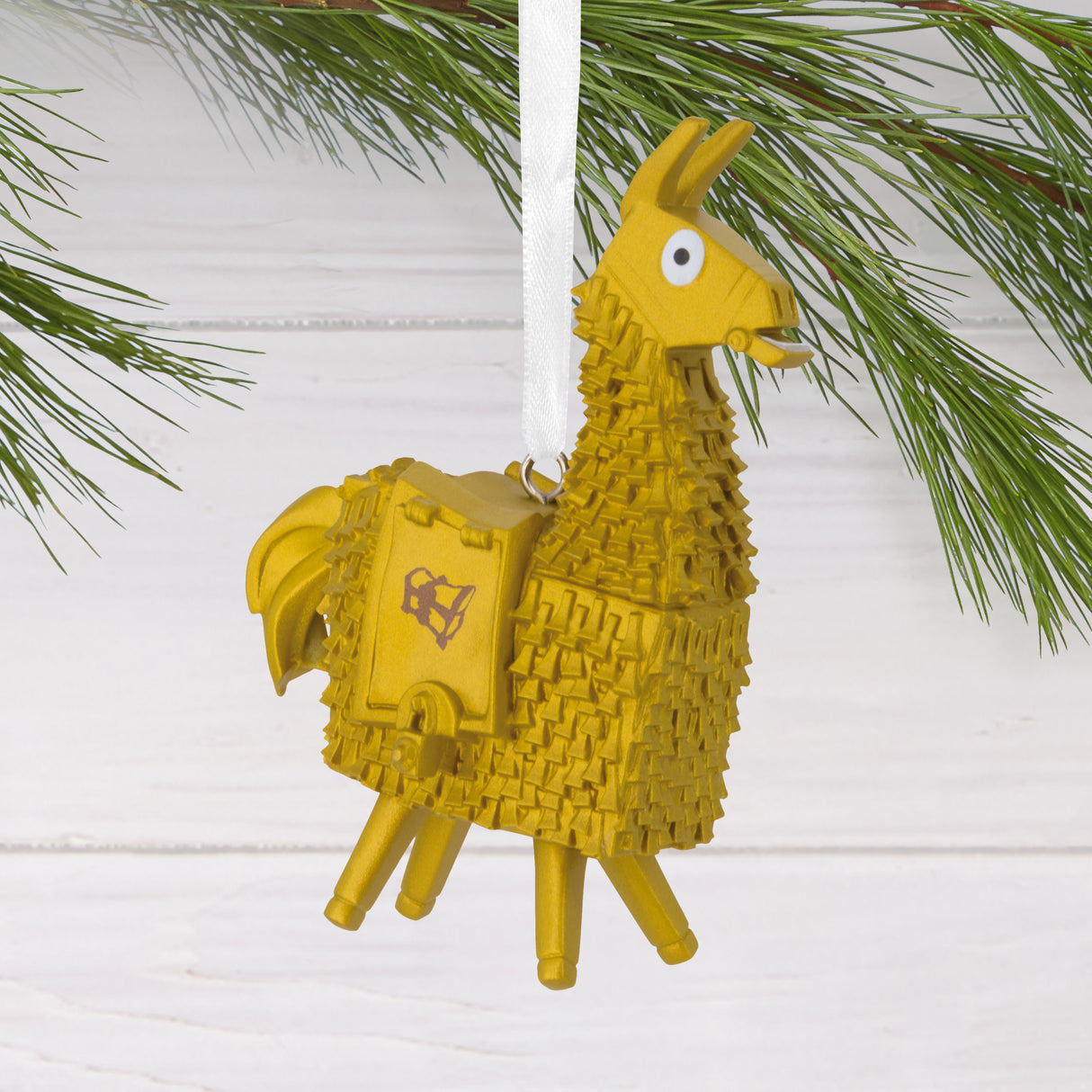 Fortnite Golden Loot Llama Christmas Ornament