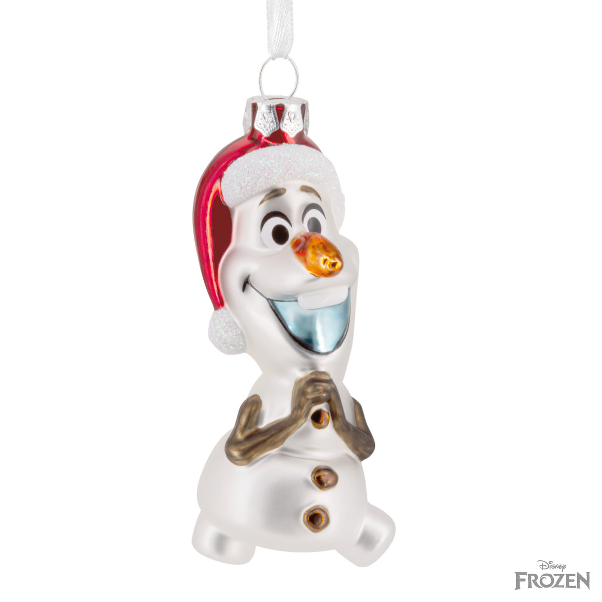 Hallmark Christmas Ornament (Disney Frozen Holiday Olaf, Glass)