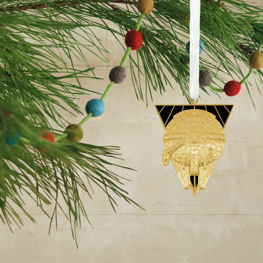 Hallmark Star Wars Millenium Falcon Christmas Ornament, Premium Metal