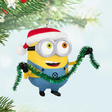 Hallmark Keepsake Christmas Ornament (Minions Bob Trims the Tree With Sound)