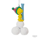 Peanuts Woodstock on Snowballs Christmas Ornament