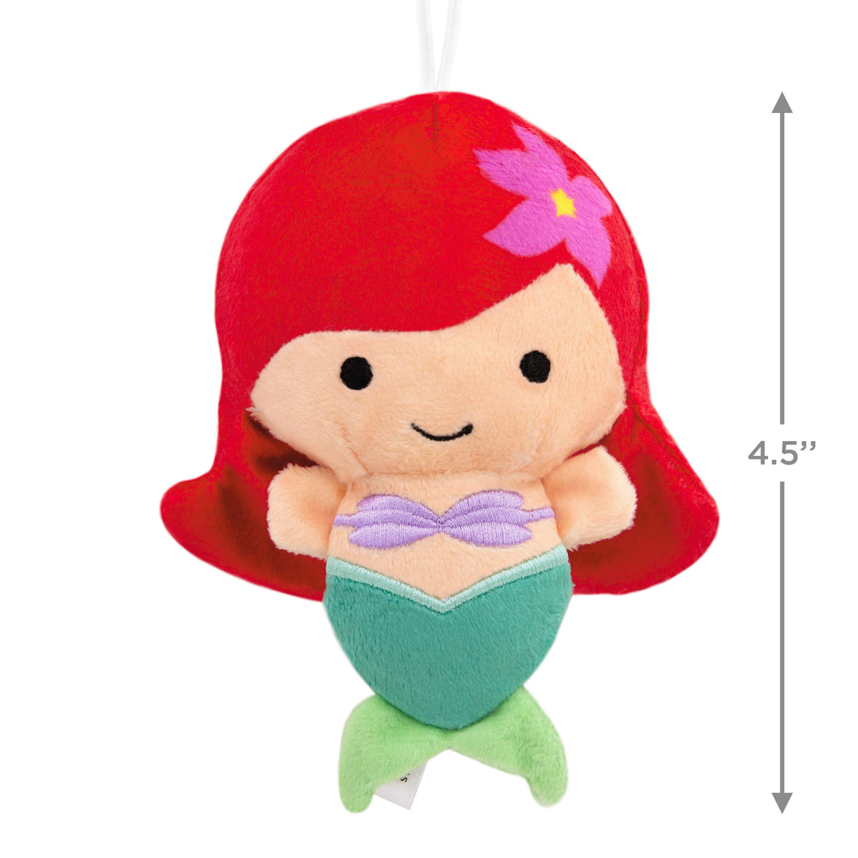 Hallmark Christmas Ornament (Disney The Little Mermaid Ariel, Plush Fabric)